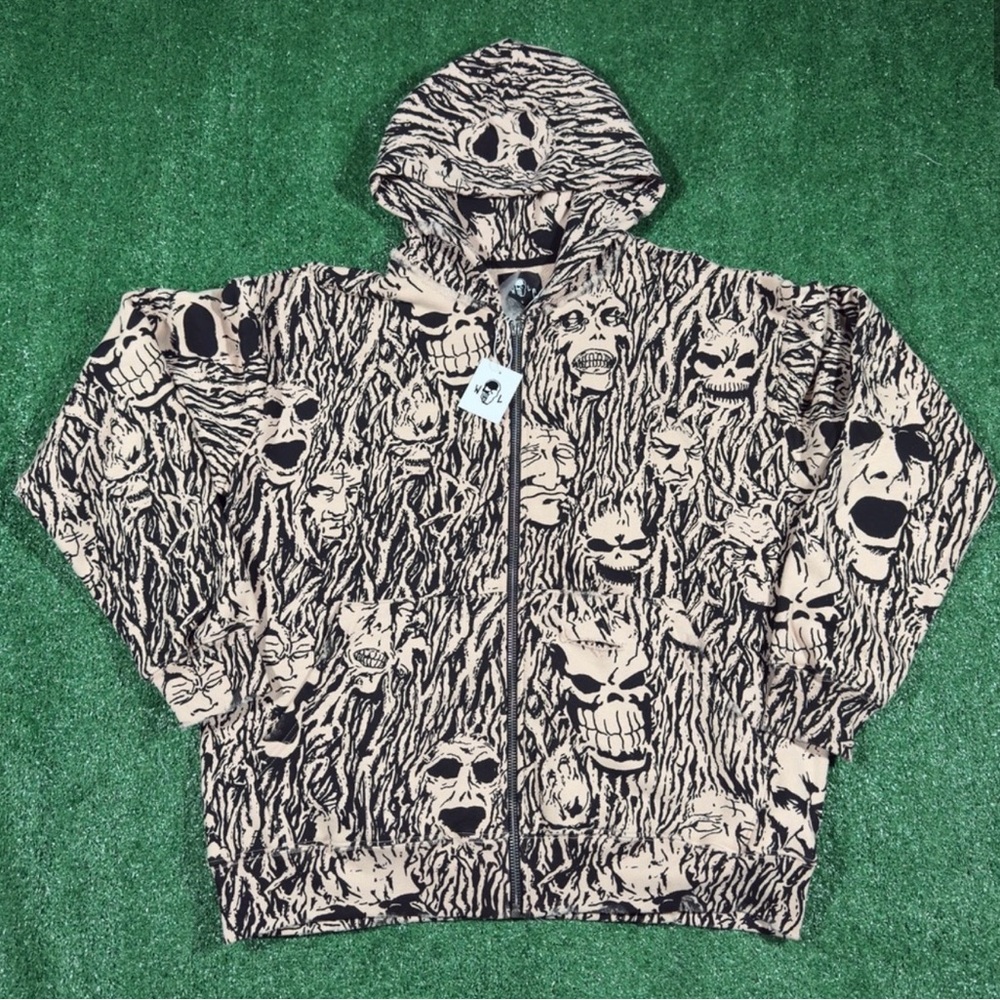 Warren Lotas Zip-Up “Wall of Flesh” Destroyed Vintage Carhartt Hoodie